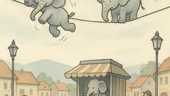 Vic: Po žici sta hodila dva slona…