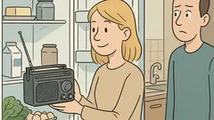 Vic: Zakaj plavolaska postavi radio v hladilnik?